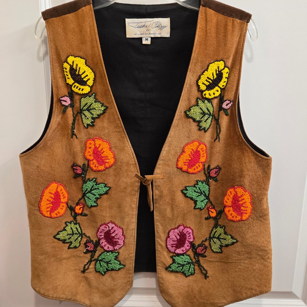 Rare Vintage Tasha Polizzi Beaded Vest